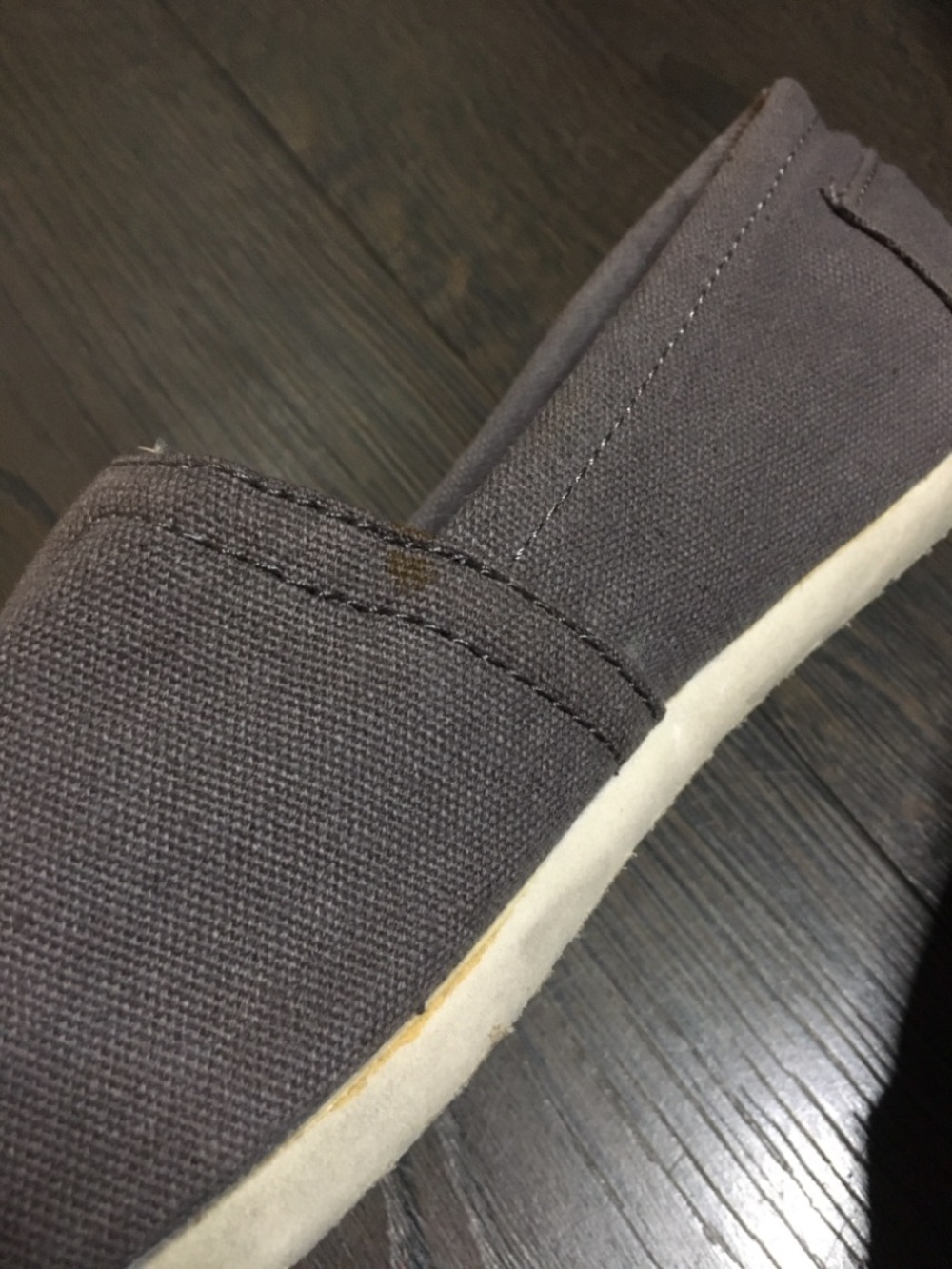 TOMS Womens Classic Slip-On Shoe in Ash Gray - Picture 3 of 10